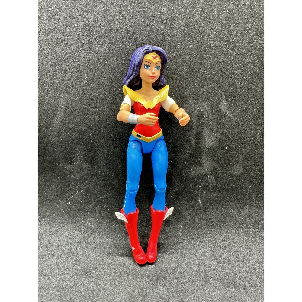 DC Comics Wonder Woman Action Figure Red Blue Plastic Articulated 2015 Mattel